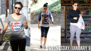 Mila Kunis Wears Sweatpants, Tears Hole in Space-Time Continuum